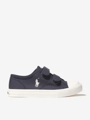 Ralph Lauren Boys Forrester Low EZ Trainers in Navy