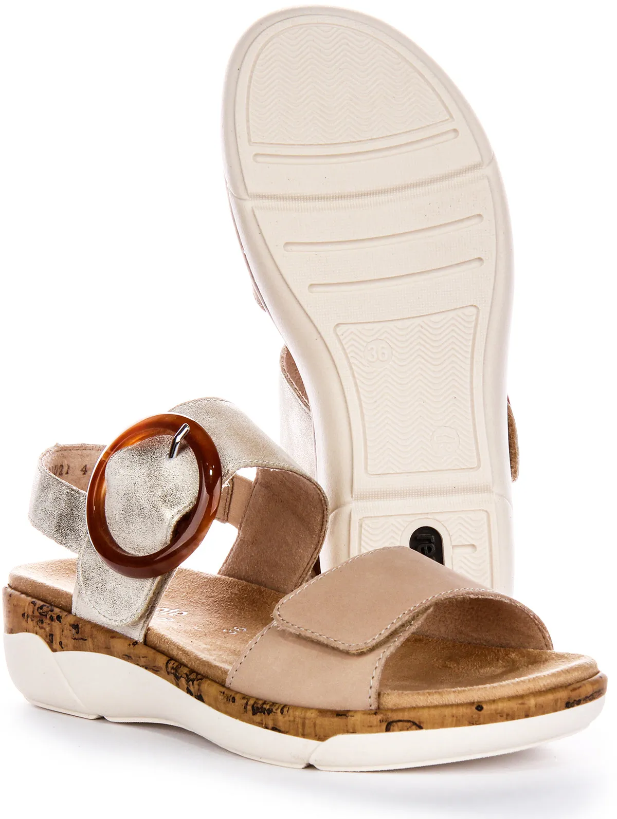 Remonte R6853-61 Sandals In Beige For Women