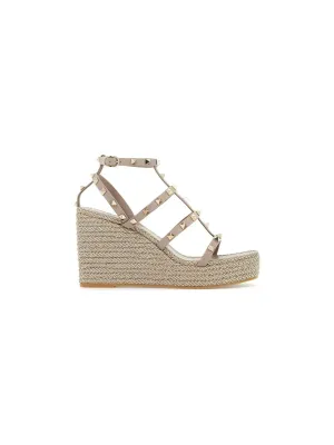 Rockstud Cage Wedge Espadrilles