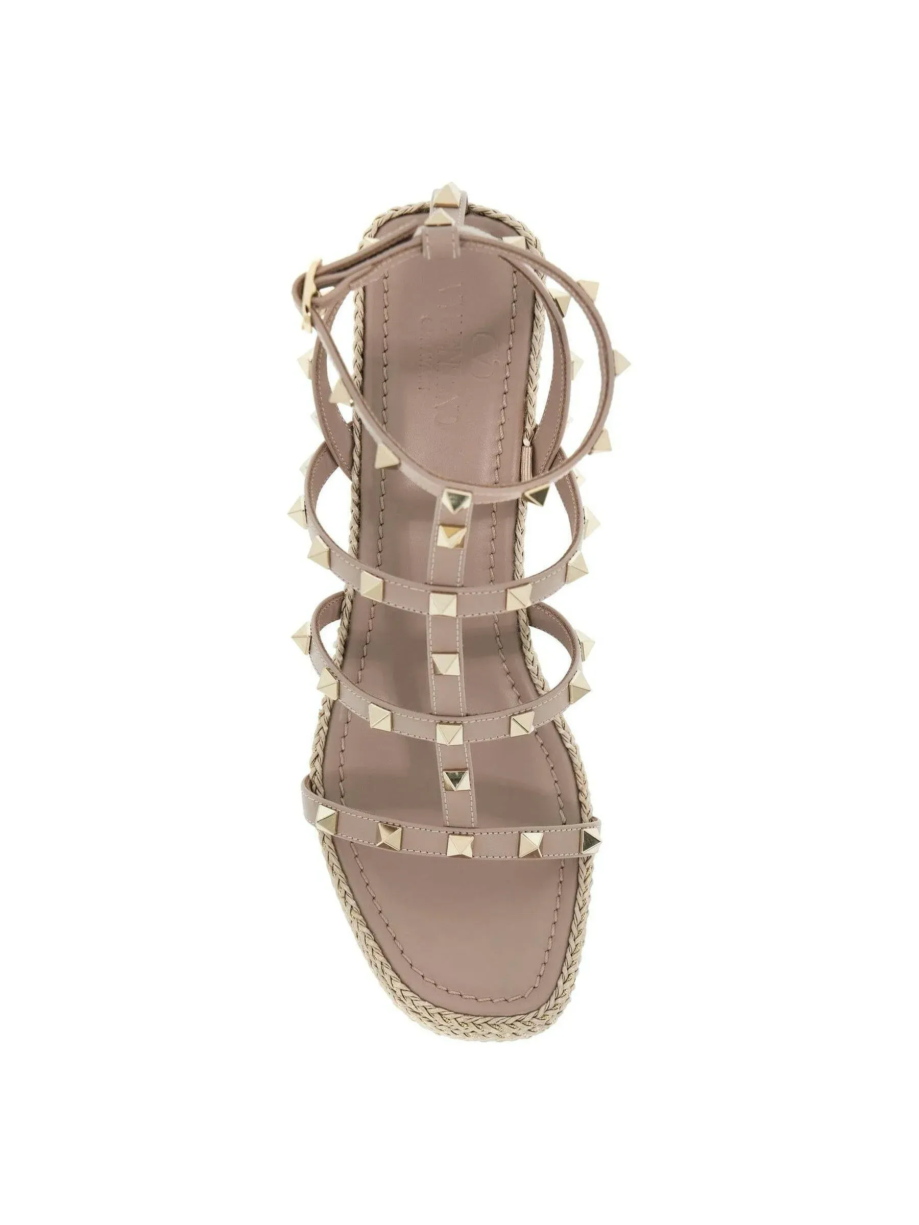 Rockstud Cage Wedge Espadrilles