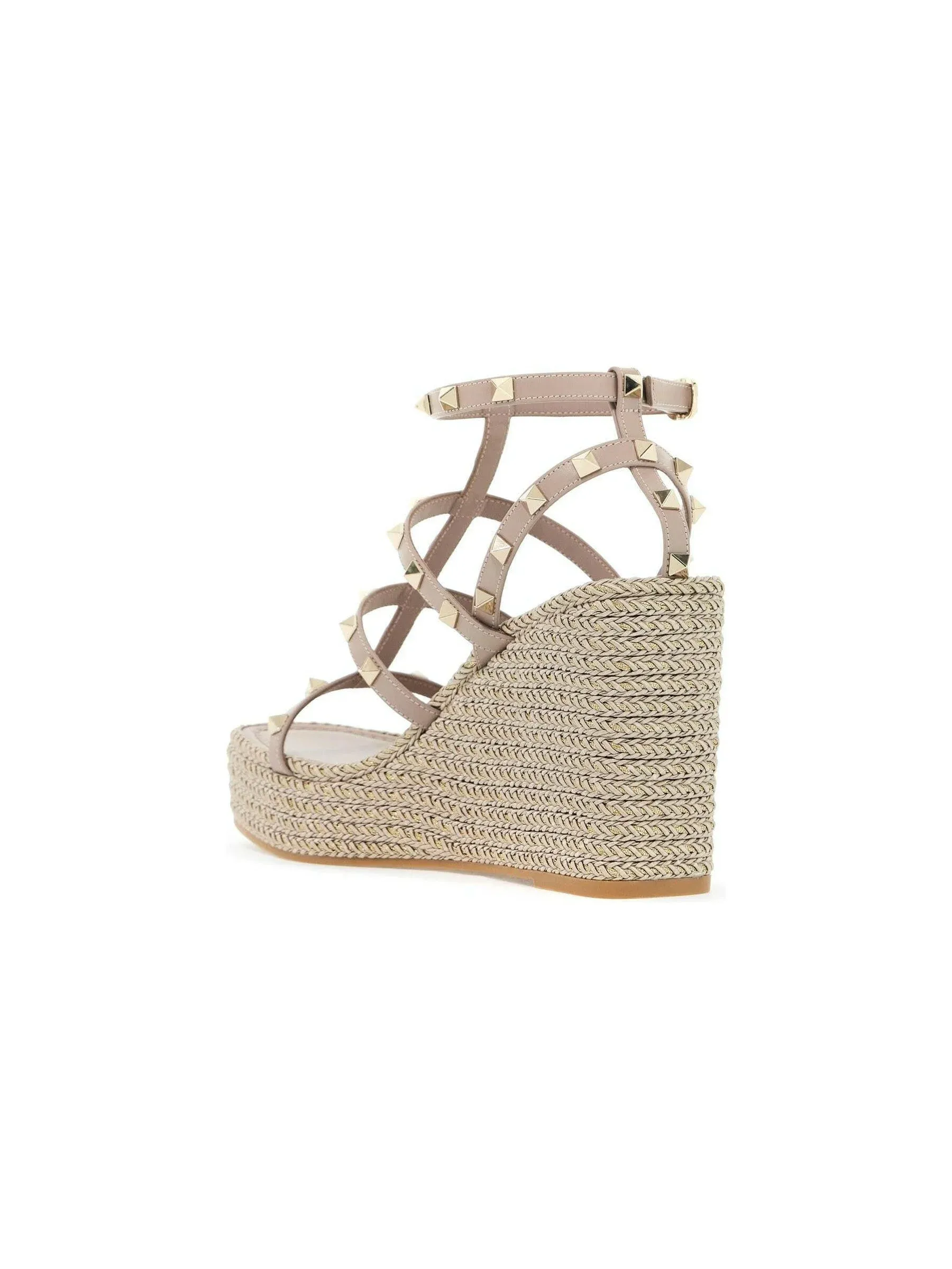 Rockstud Cage Wedge Espadrilles