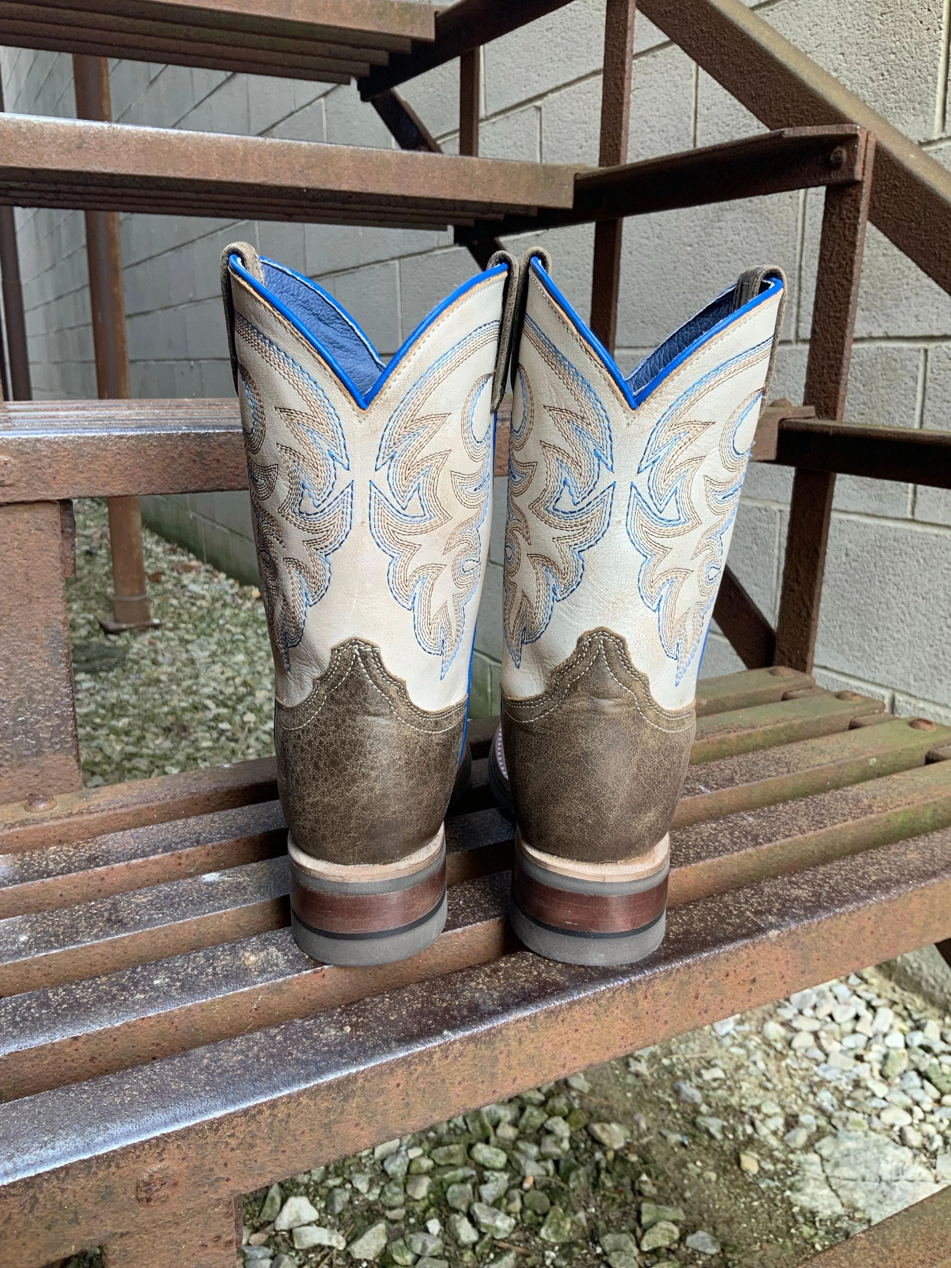 Roper Boy's Child and Youth Vintage Brown Square Toe Cowboy Boots 7019-8246