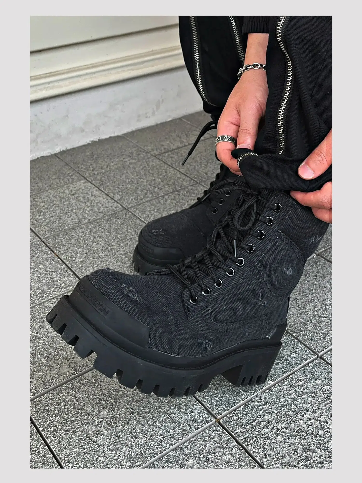 Rugged Lace-Up Martens Boots