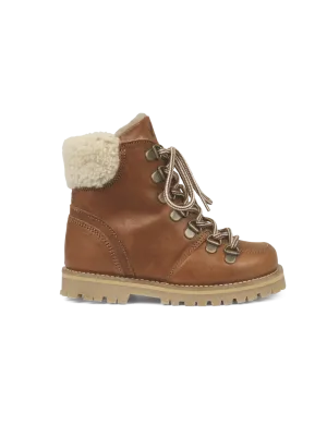 Shearling Winter Boot - Cognac