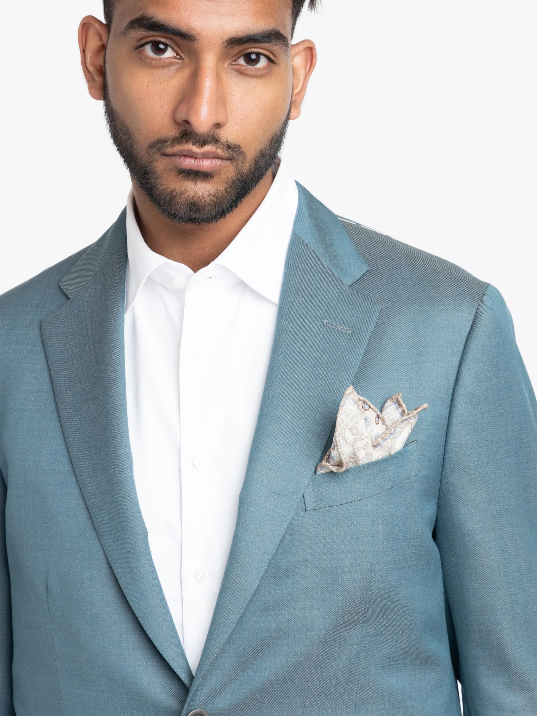 Teal Wool B-Line Suit