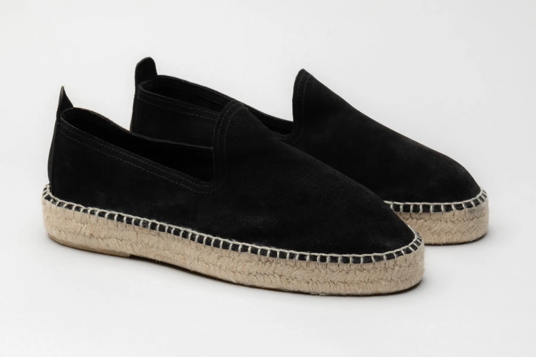 The Espadrille - Black Suede