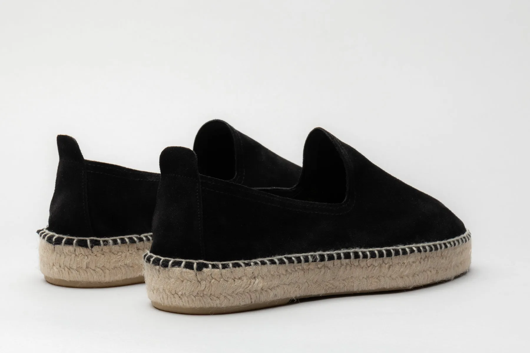 The Espadrille - Black Suede