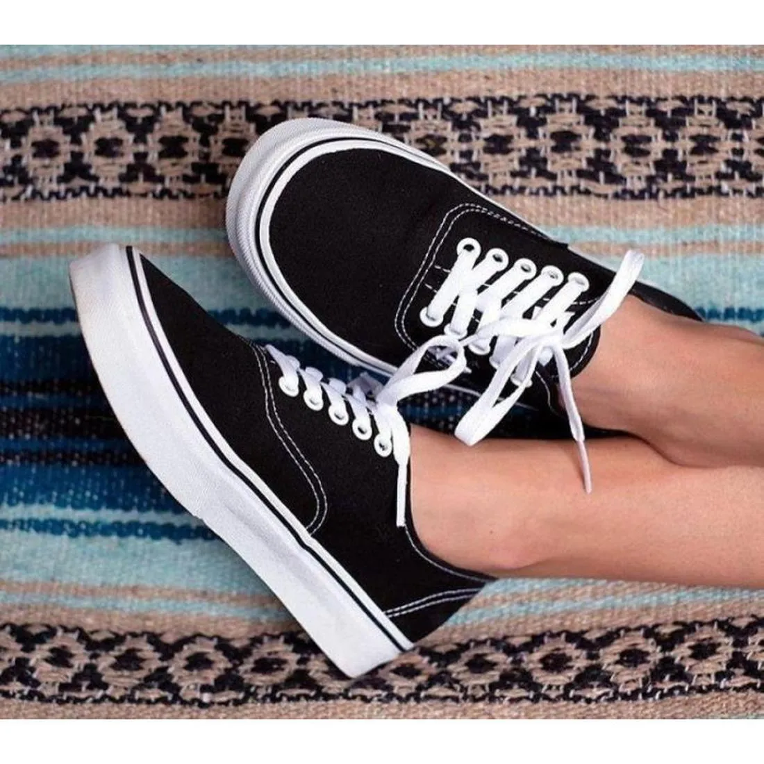 Vans Authentic Black White Mens Womens NOT RETURNABLE