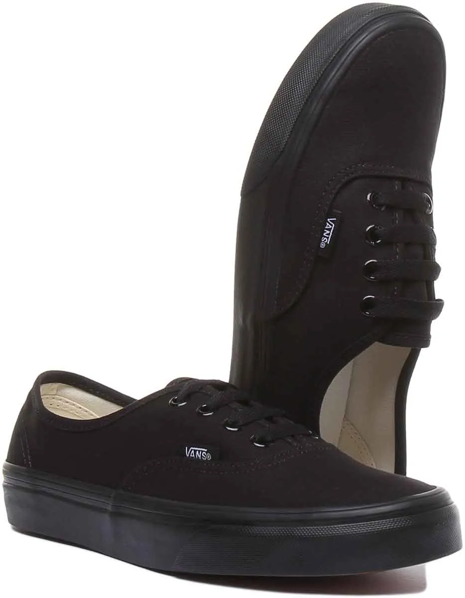 Vans Classic Authentic In Black Black For Men