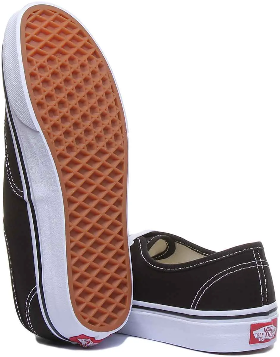 Vans Classic Authentic In Black White For Men