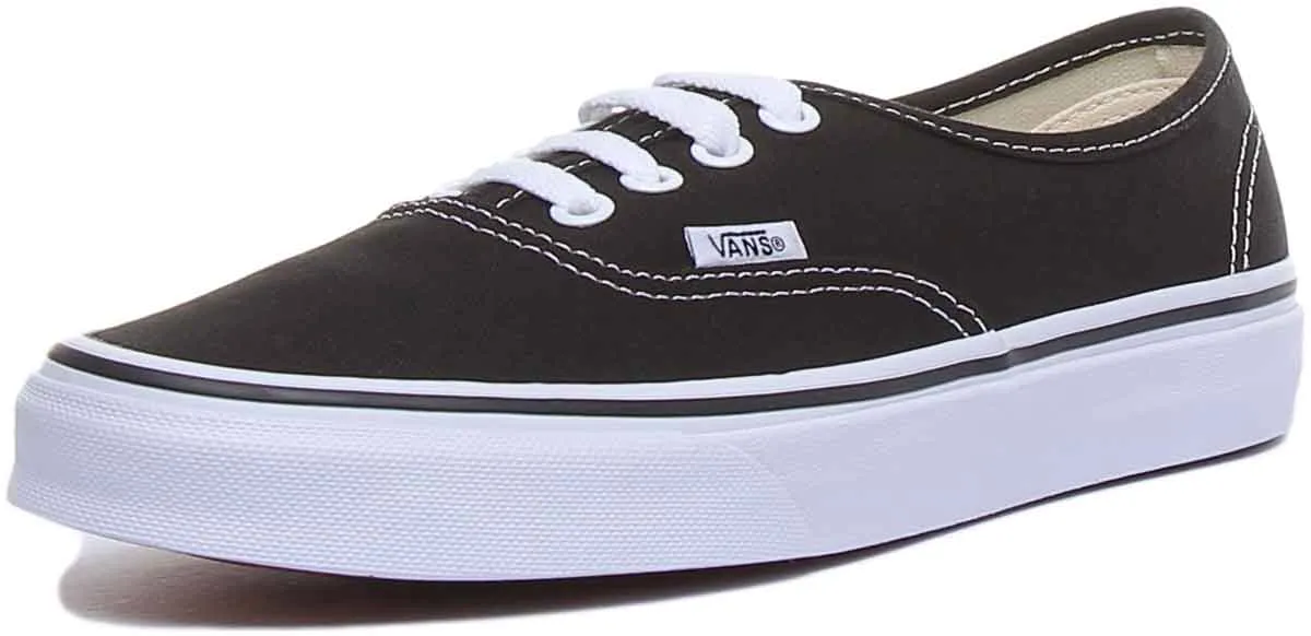 Vans Classic Authentic In Black White For Men