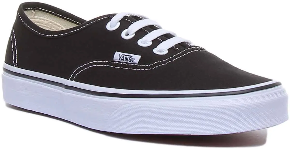 Vans Classic Authentic In Black White For Men