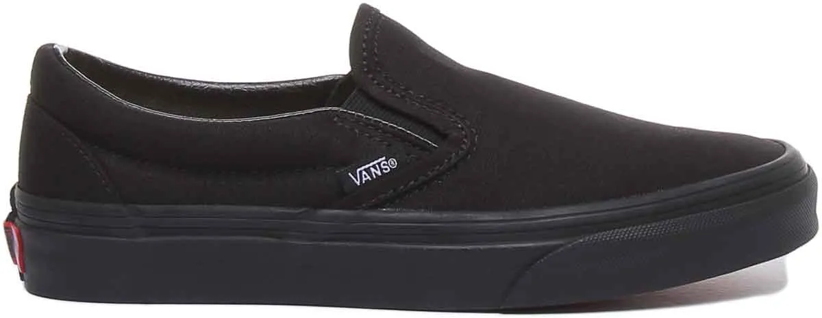 Vans Classic Classic Slipon In Black Black For Women