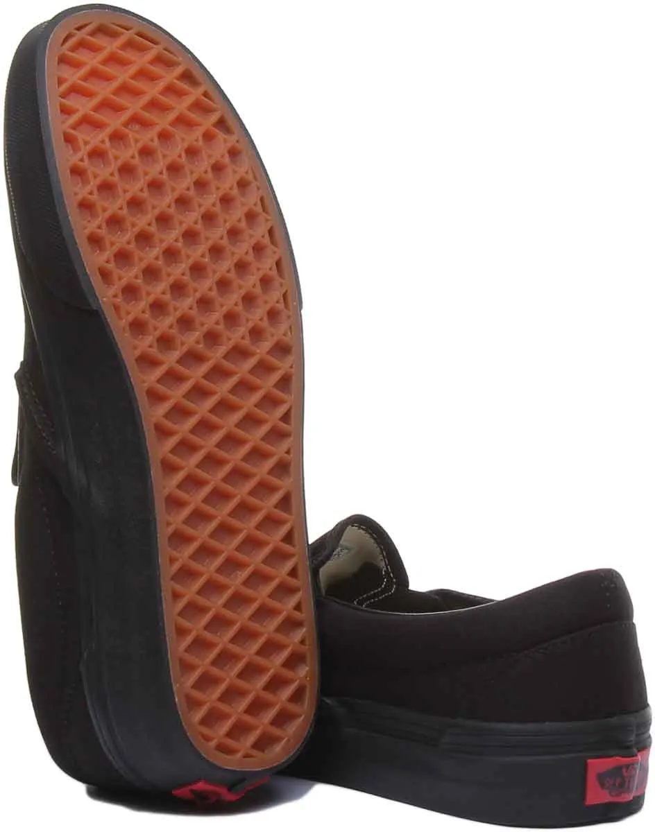 Vans Classic Classic Slipon In Black Black For Women