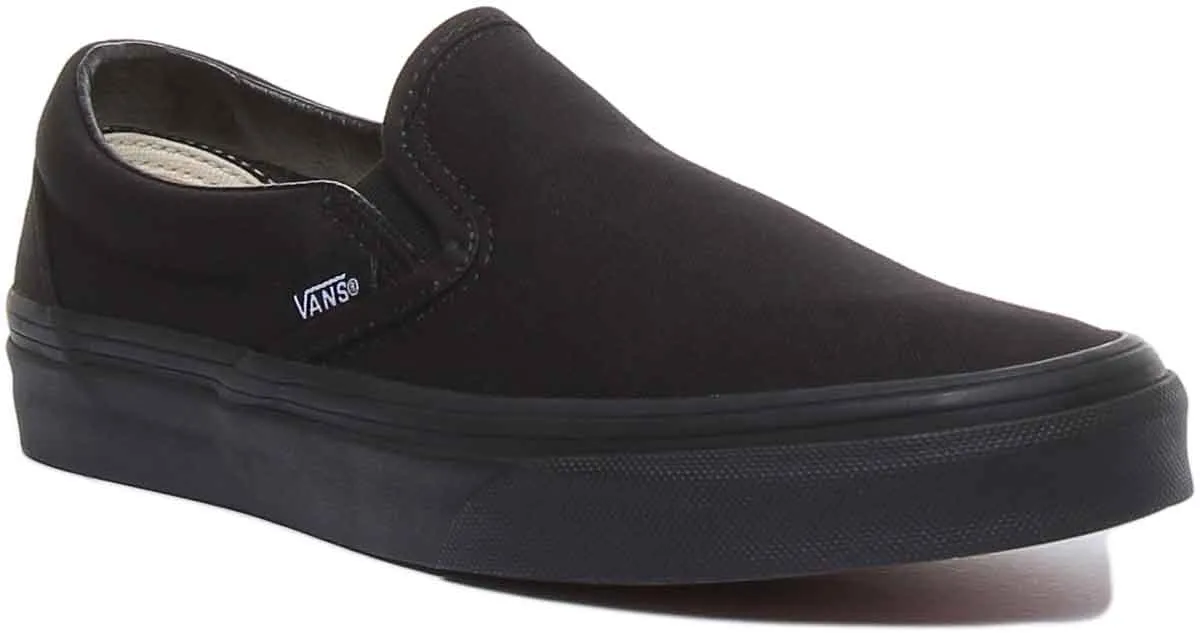 Vans Classic Classic Slipon In Black Black For Women