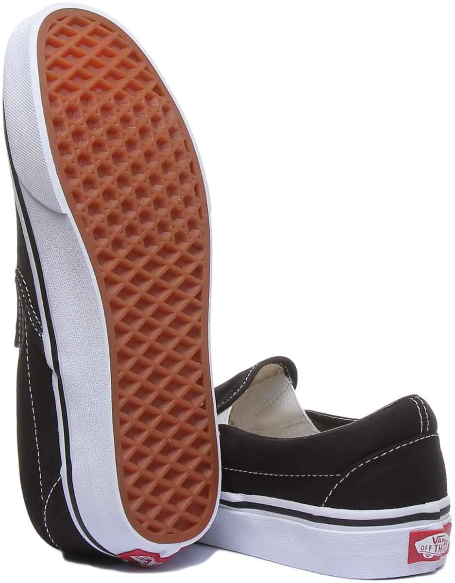 Vans Classic Classic Slipon In Black White For Women