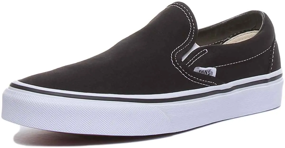 Vans Classic Classic Slipon In Black White For Women