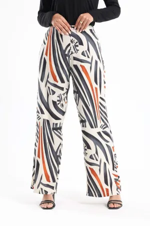 Viscose Tritone Printed Pants