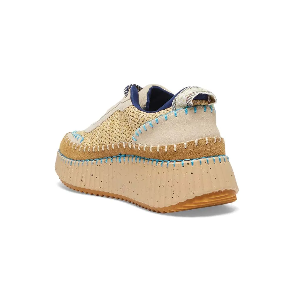 Vivid Sneaker in Raffia Multi