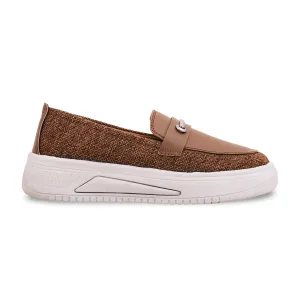 Women Beige Slip On Sneaker AT9080