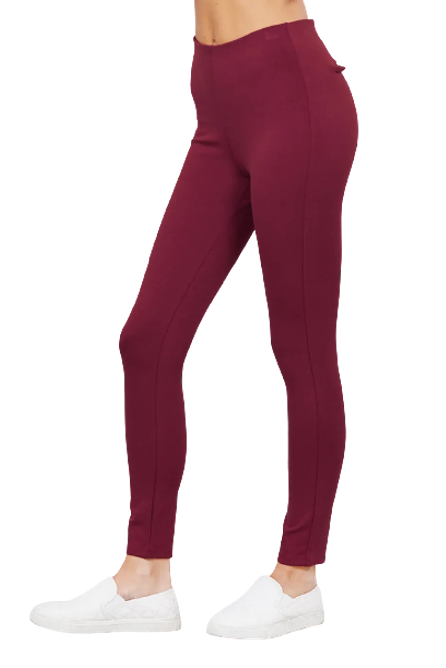 Women's Waist Elatic Band Ponte Pants